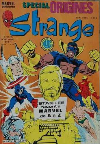 Scan de la Couverture Strange Spcial Origine n 187